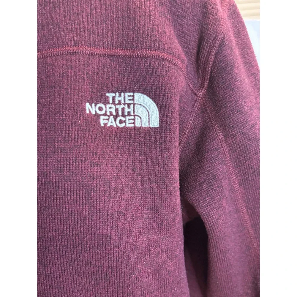 The North Face Mens Gordon Lyons 1/4 Zip Fleece Pullover Burgundy Red NF0A2SUX L